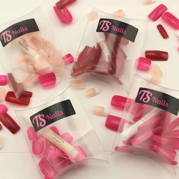 TS Faux Nail Sets (48pcs + Glue)