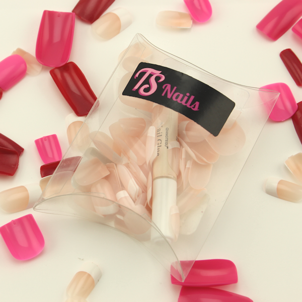 Natural French (Short) Trans Spa Nail Set