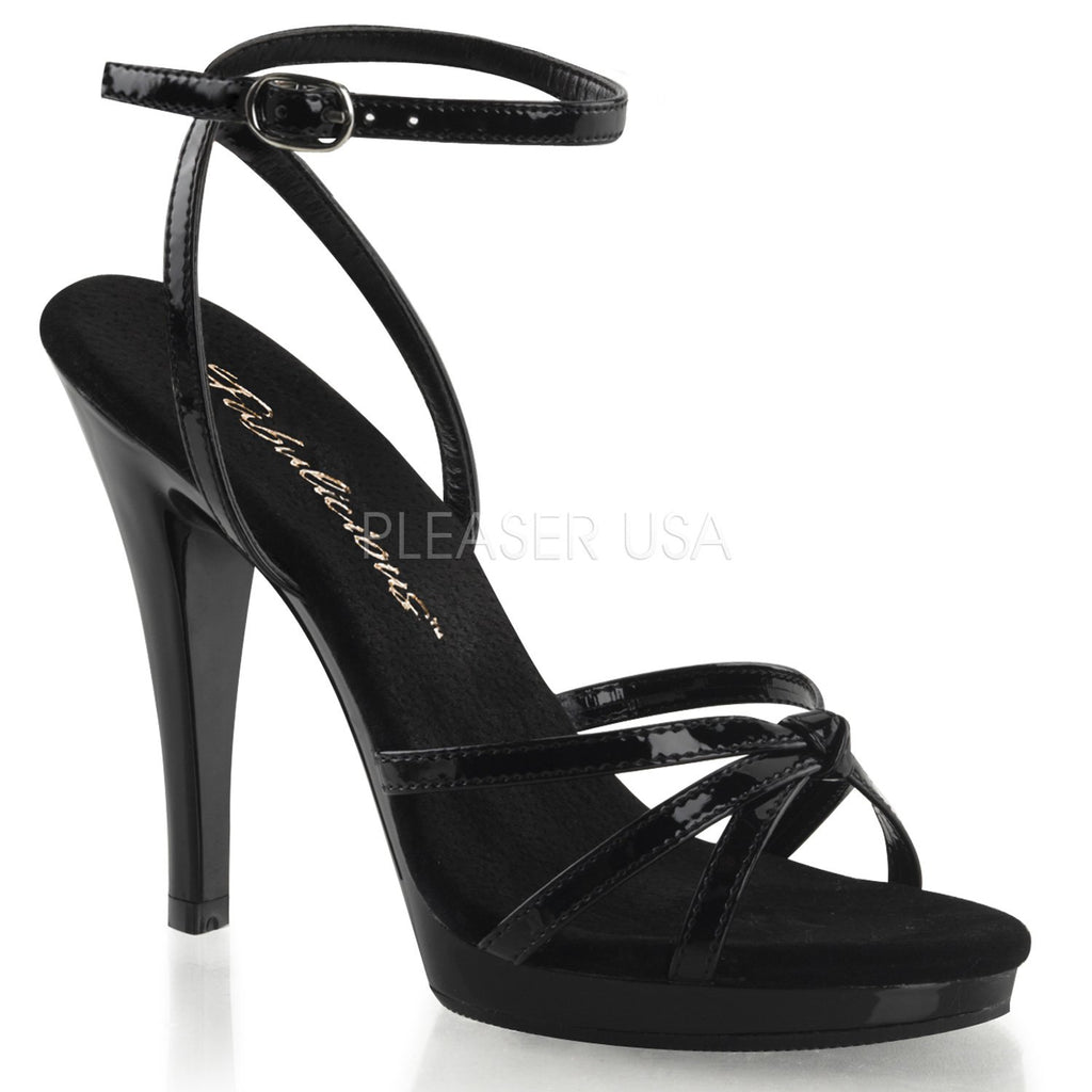 Black Patent Leather Flair-436